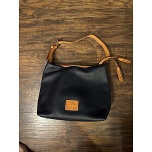Dooney & Bourke Pebble Grain Paige Sac Shoulder Bag Red Interior Navy